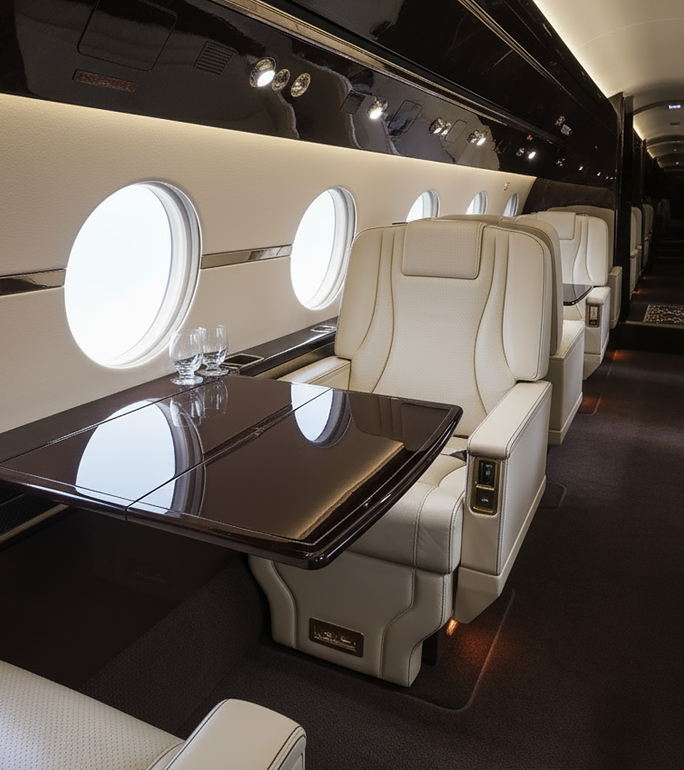 Private Jet Interior